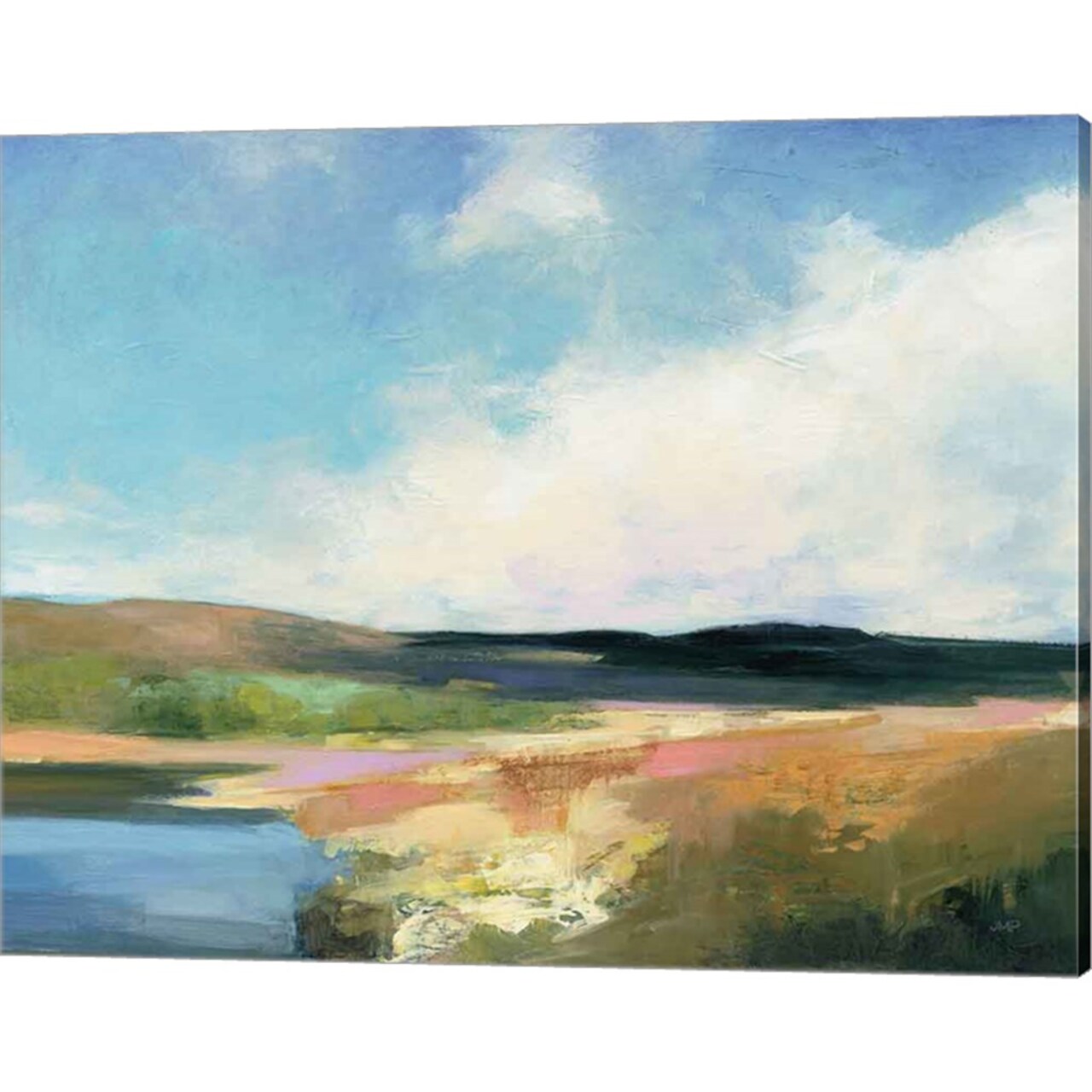 Dawn by the Water Crop by Julia Purinton 20" x 16" Canvas Wall Art